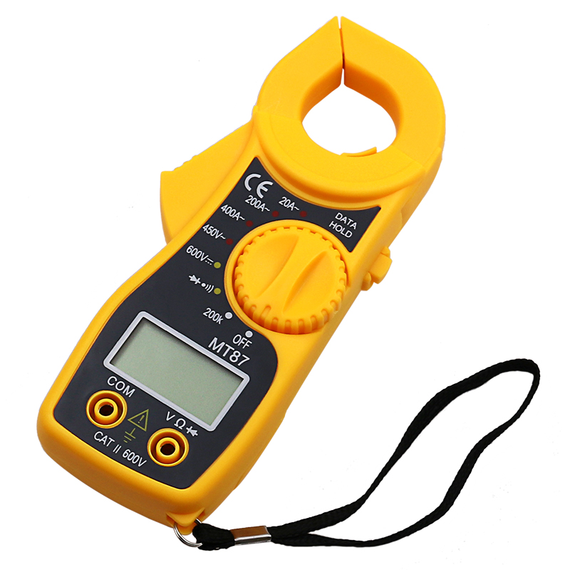 MT87 Red Digital Multimeter Amper Clamp Meter Current Clamp Pincers AC DC Current Voltage Tester