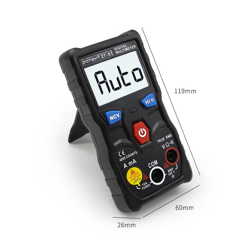 ZOYI ZT-S1 Digital Multimeter tester autoranging Mmultimetro with NCV  LCD backlight Flashlight