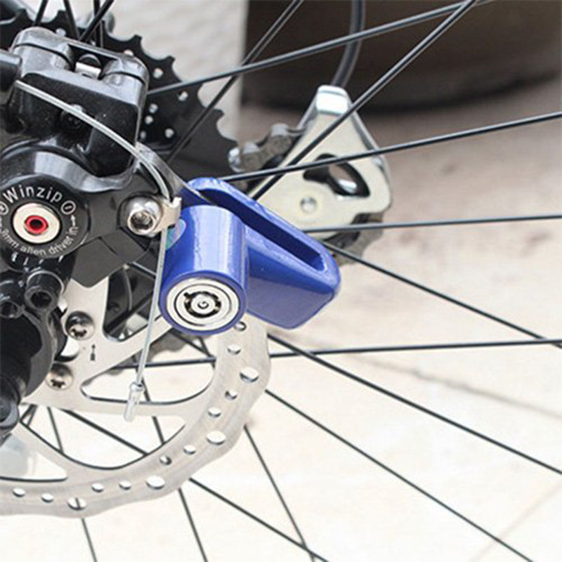 Anti-theft Brake Disc Disk Rotor Safety Lock 7mm for Motorcycle Scooter Bike Steel Road Brake Disc Brake Wheel Lock Mountain