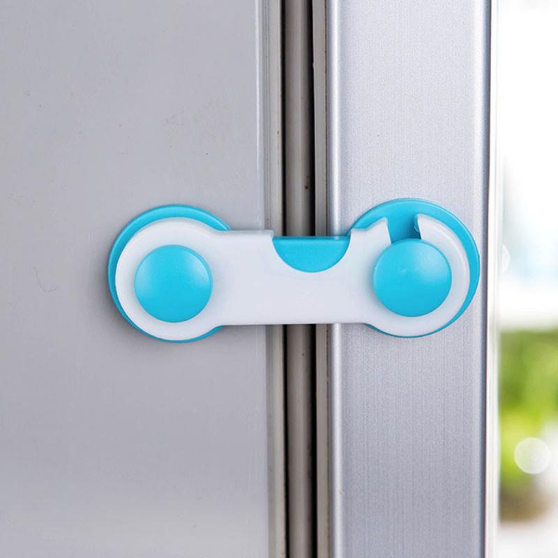 2pcs Child Baby Safety Lock Children Cabinet Drawer Door Fridge Blockers Plastic Lock For Kids Safety Safety Lock