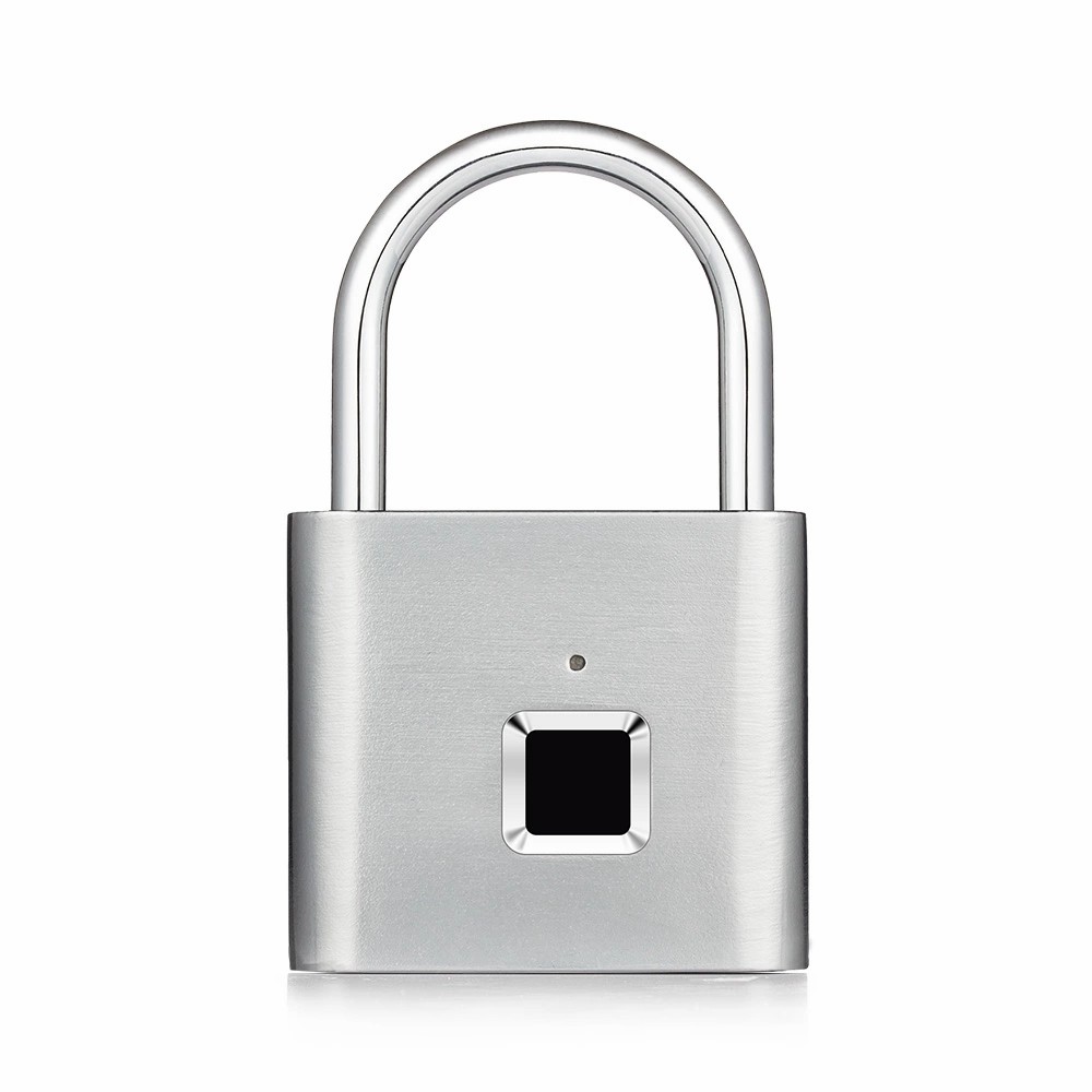 Keyless USB Rechargeable Smart Fingerprint Door Lock Padlock USB Charging Anti Theft Travel Luggage Drawer Safety Lock