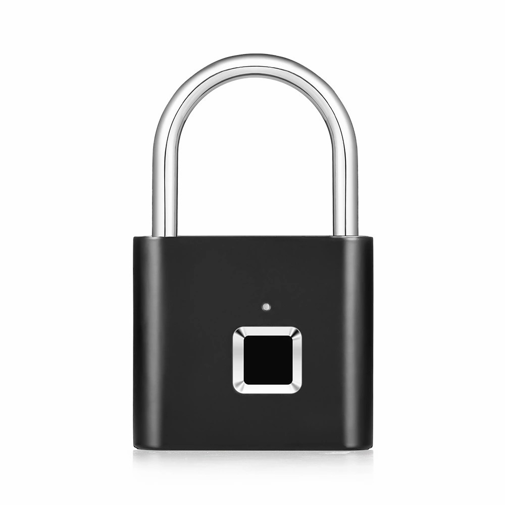 Keyless USB Rechargeable Smart Fingerprint Door Lock Padlock USB Charging Anti Theft Travel Luggage Drawer Safety Lock