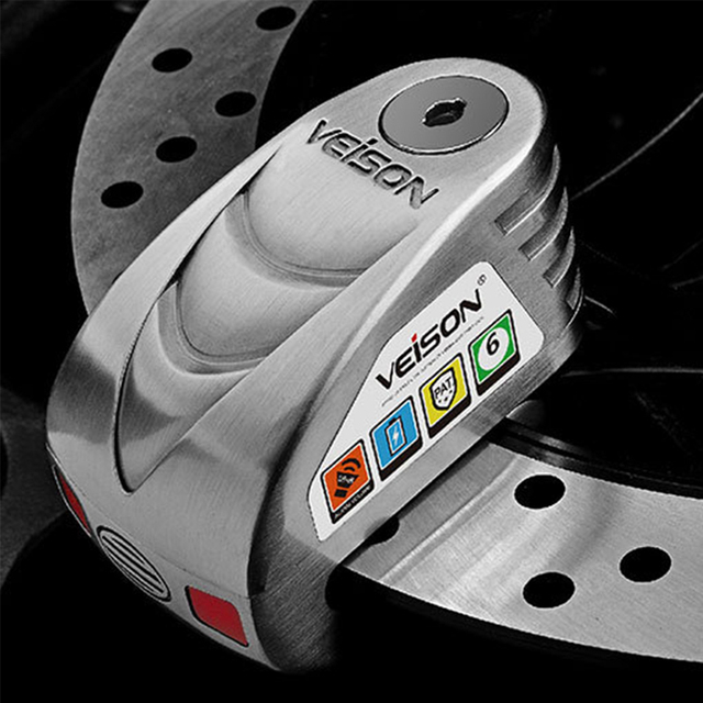 Waterproof Motorcycle Alarm Motorcycle Lock Steel Disc Lock Security Anti Theft Bike Lock