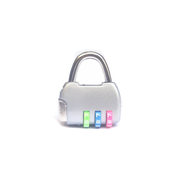 Mini 3 digit combination travel luggage suitcase backpack handbag code lock padlock.