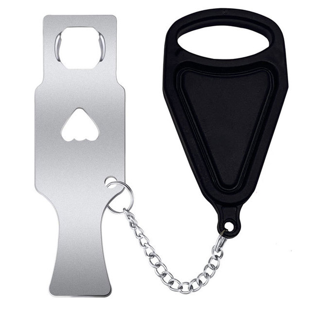 Portable lock portable door buckle lock top door stop anti-theft lock travel hotel security lock anti-theft portable lock