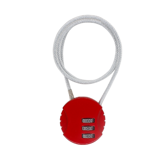 Combination Lock for Tri-car Bicycle Motorcycle Anti-theft Password Lock for Helmet 3 Digit Combination Travel Password Lock