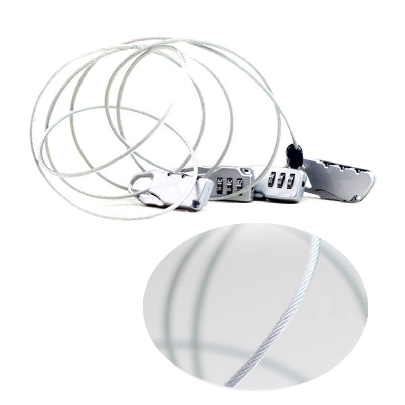 Anti-theft Password Lock Steel Cable Luggage Security Protector Bike Chain Locks Backpack Padlock