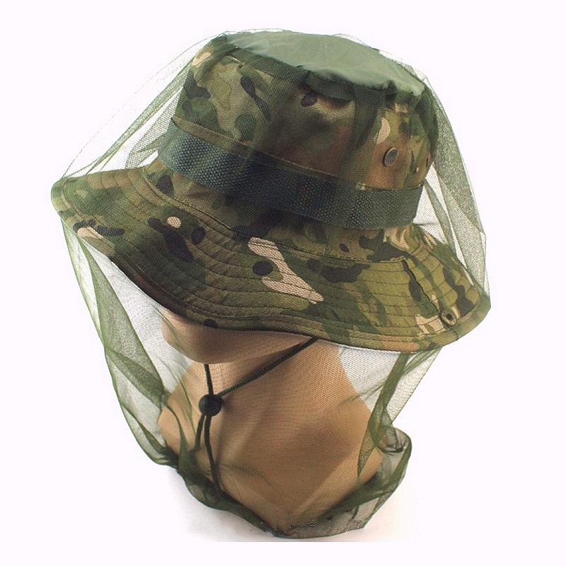 Outdoor Fishing Cap Mosquito Head Net Anti-bee Insect Bug Repellent Face Head Protector Men Travel Camping Fishing Hat