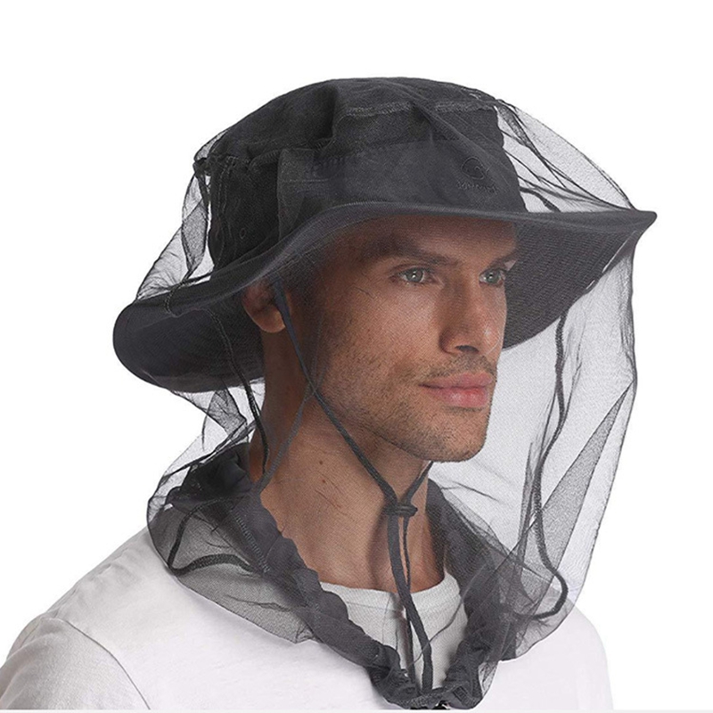 Outdoor Fishing Cap Mosquito Head Net Anti-bee Insect Bug Repellent Face Head Protector Men Travel Camping Fishing Hat