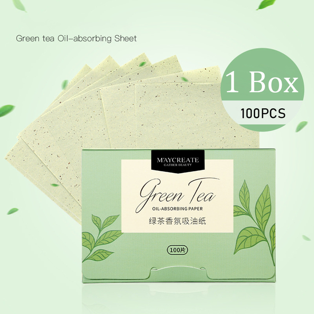 100Pcs/box Face Oil Blotting Paper Protable Matting Face Wipes Facial Cleanser Oil Control Oil-absorbing Face Cleaning Tools