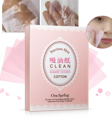 100Sheets Fresh Clean Face Oil Absorbing Paper Oil Control Plant Fibres Breathable Linen Pulp Blotting Beauty Makeup Tools