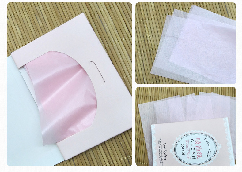 100Sheets Fresh Clean Face Oil Absorbing Paper Oil Control Plant Fibres Breathable Linen Pulp Blotting Beauty Makeup Tools