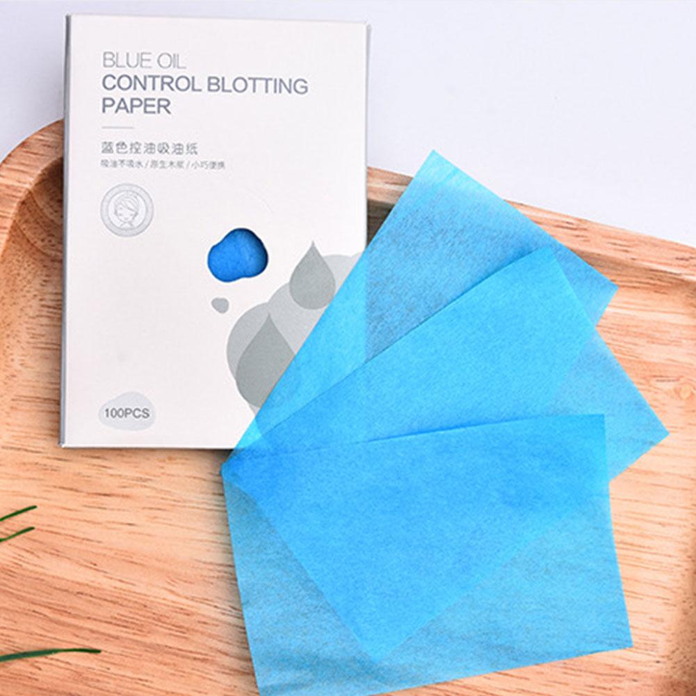 Blue Film Plant Facial Skin-friendly Linen Oil Paper Oil Oil-absorbing Paper Control Absorbent Tissue