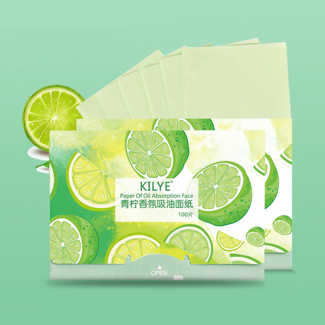 100PCS Face Oil Blotting Paper Protable Matting Face Wipes Face Cleanser Oil Control Wipes Oil-absorbing Face Cleaning Tool