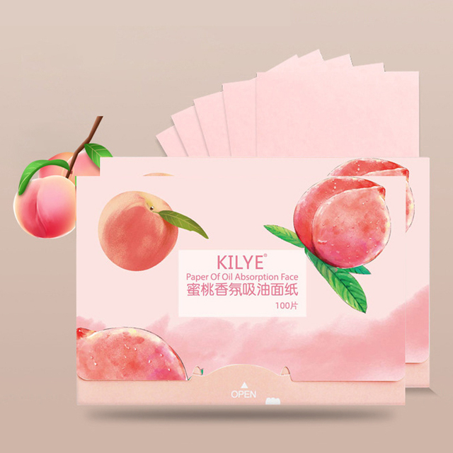 100PCS Face Oil Blotting Paper Protable Matting Face Wipes Face Cleanser Oil Control Wipes Oil-absorbing Face Cleaning Tool
