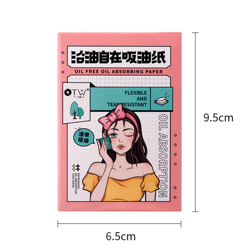 100Pcs Face Oil Blotting Paper Protable Matting Face Wipes Cleanser Oil Control Sheets Oil-absorbing Face Cleaning Tools