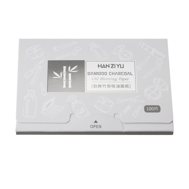 100 Sheets Green Tea / Rose / Bamboo Charcoal Absorbing Paper Facial Oil Control Paper Wipes Face Matcha Tissue Paper
