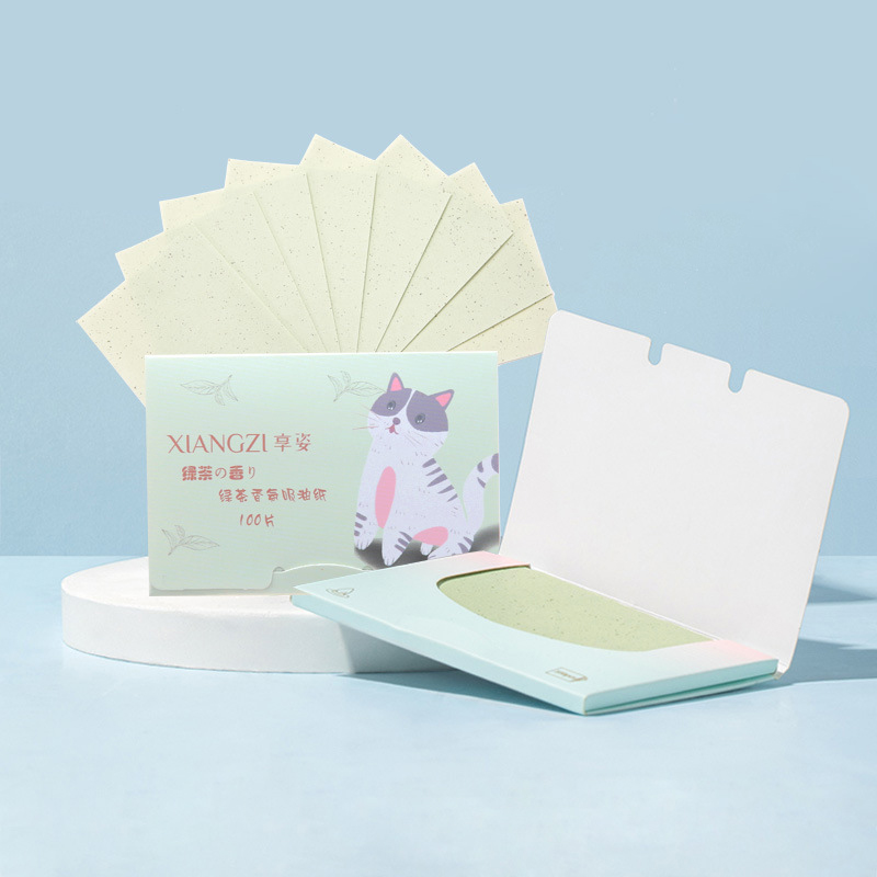 300pcs/3bag Oil Contol Paper Face Cleaning Wipes Absorbing Oil Blotting Paper Sheet Oily Matting Tissue Cleaning Paper Face Care