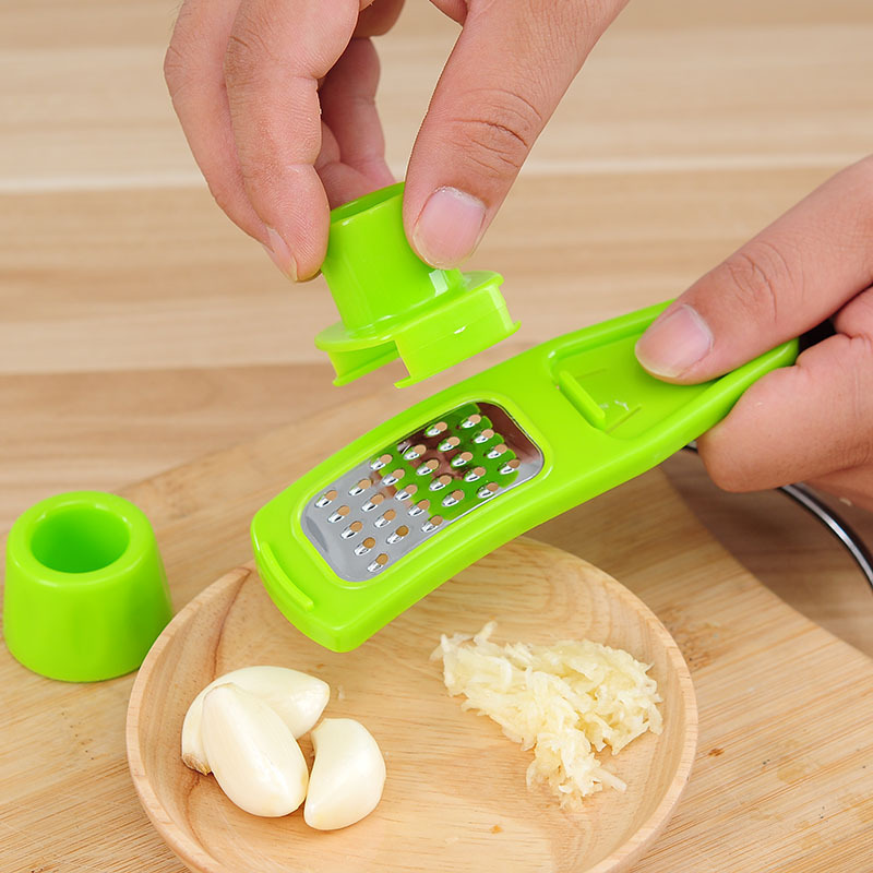1PC Garlic Presses Garlic Crusher Peeler PP Stainless Steel CleanTools Creative Multi-function Grinder Garlic Cutter Kitchen appliances