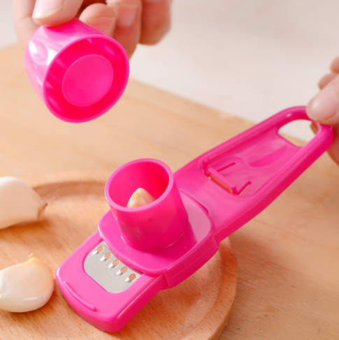 1PC Garlic Presses Garlic Crusher Peeler PP Stainless Steel CleanTools Creative Multi-function Grinder Garlic Cutter Kitchen appliances