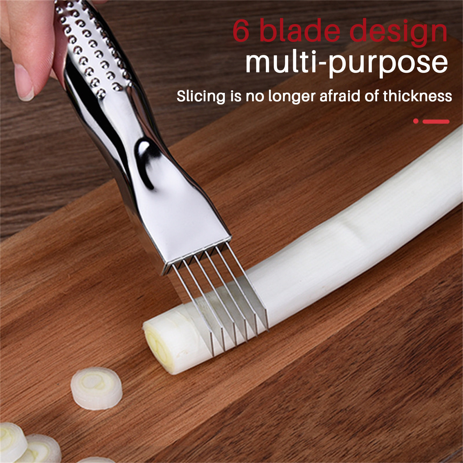 Kitchen Onion Slicer Shredder Garlic Crusher Cutter Knife Pepper Graters Chilli Vegetable Chopper Scallion Cutting Shred Tool