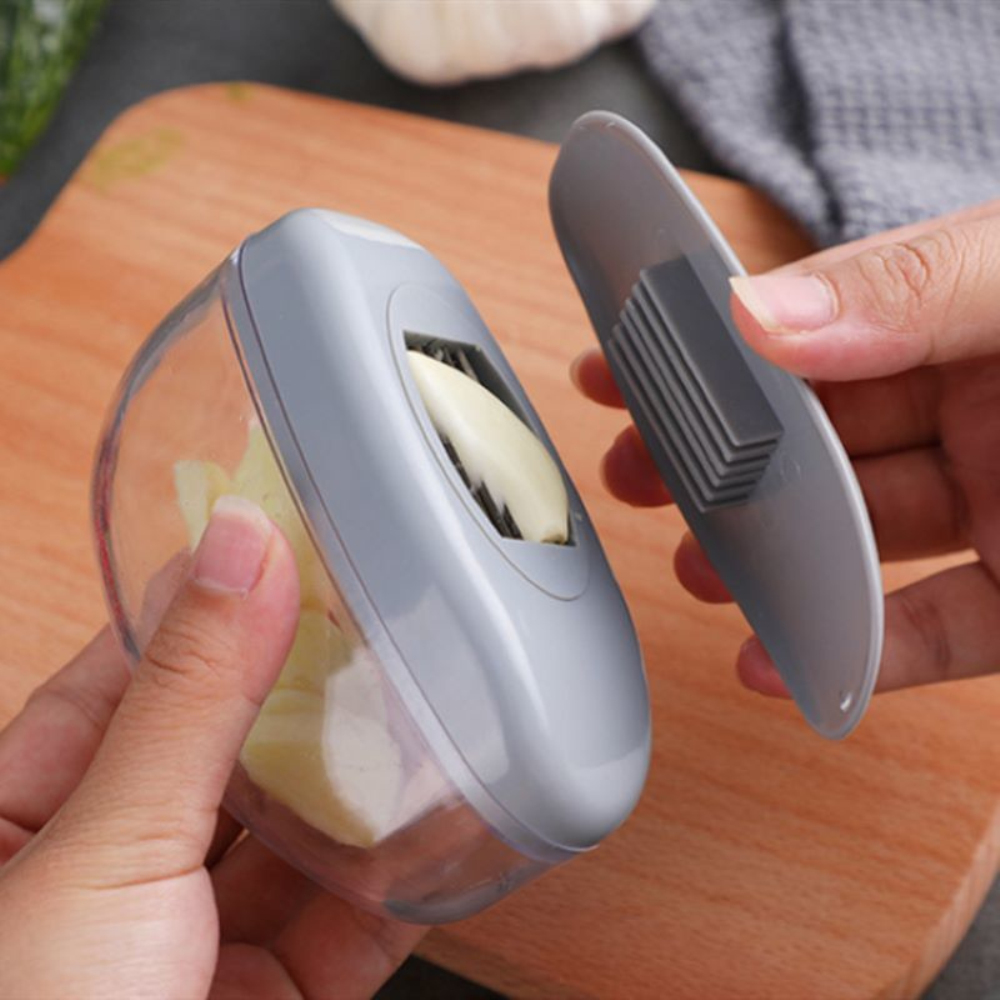Kitchen Garlic Rolling Crusher Push And Press Speedy Design Grinder Chopper Garlic Cutter 2in1 Garlic Slicer Kitchen Accessories