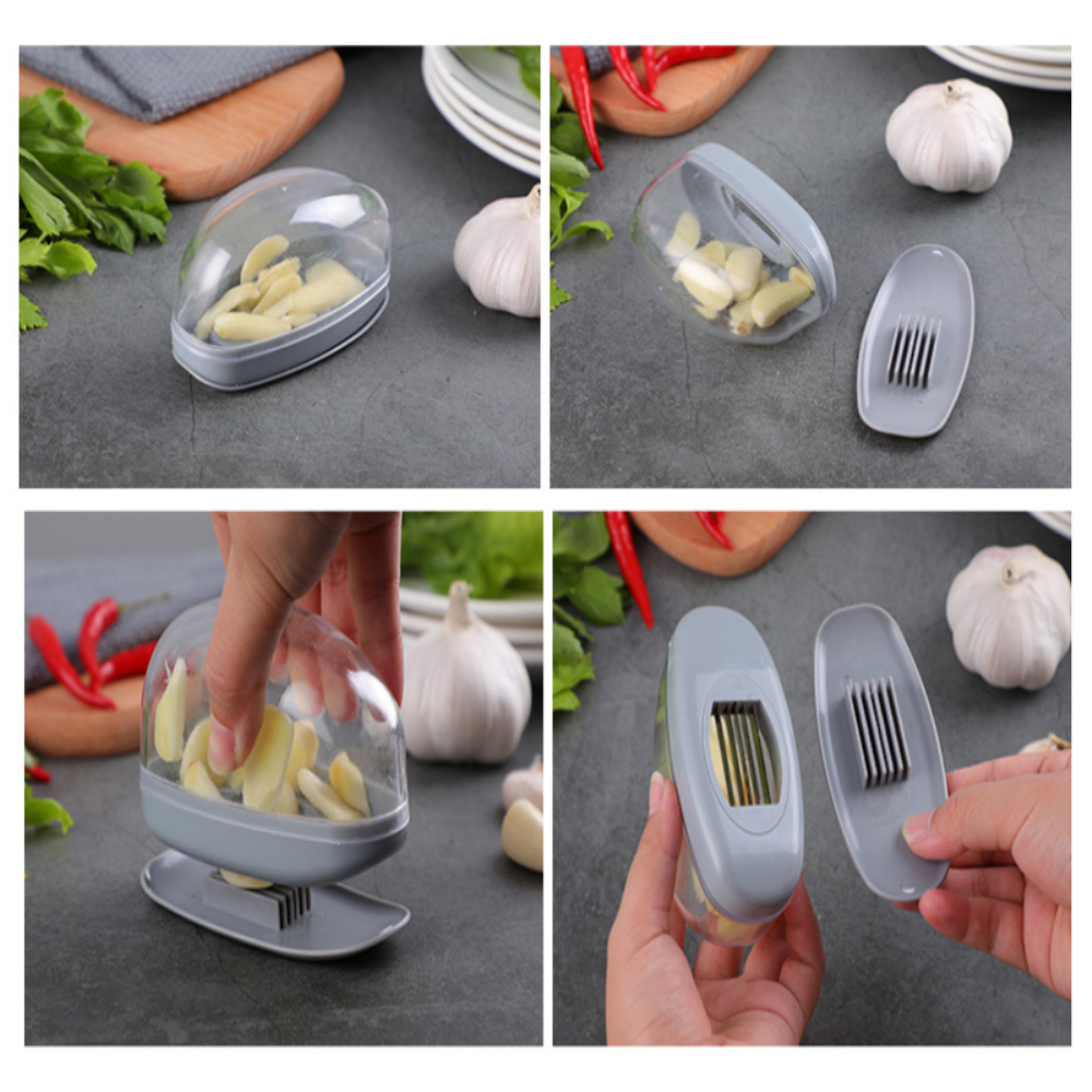 Kitchen Garlic Rolling Crusher Push And Press Speedy Design Grinder Chopper Garlic Cutter 2in1 Garlic Slicer Kitchen Accessories
