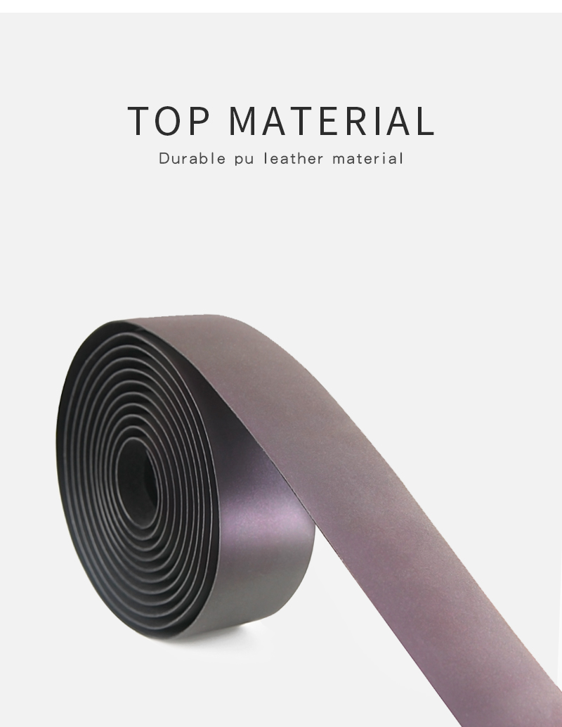 Road Bike Noctilucent Speed Handlebar Tapes Light Reflective Dazzle Cycling Bar Tape PU Leather Colorful Bicycle Fork Grip Tape