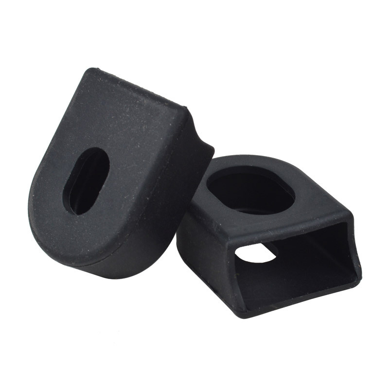2 Pcs Silicone Bicycle Crankset Arm Cover Antirust Dustproof Crank Protector Protective Sheath Gel Sleeve Bike Accessories