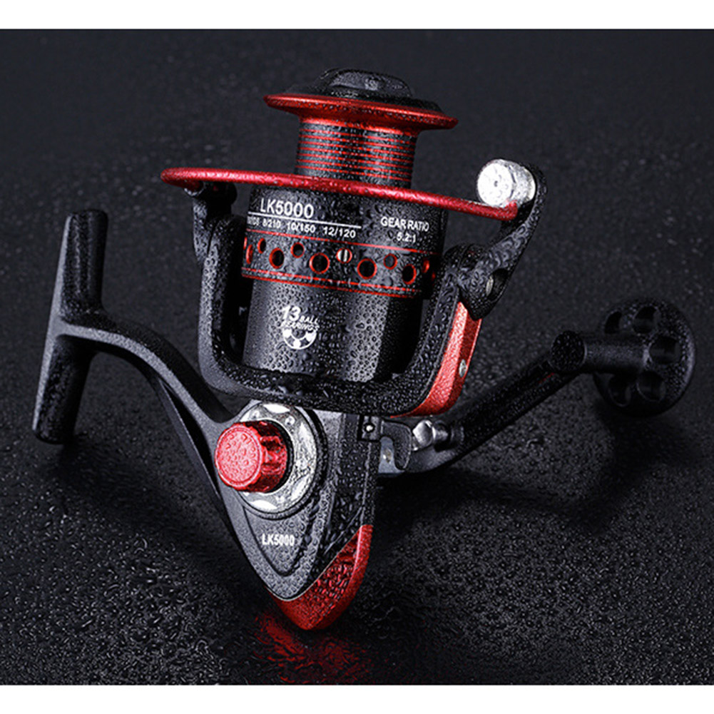 Lk 5000 Golden Shark King Fishing Reel Spining Wheel Spinning Wheel, Sea Pole, Wheel Road, Yalanhai Wheel, Fishing Line, Roller Rod