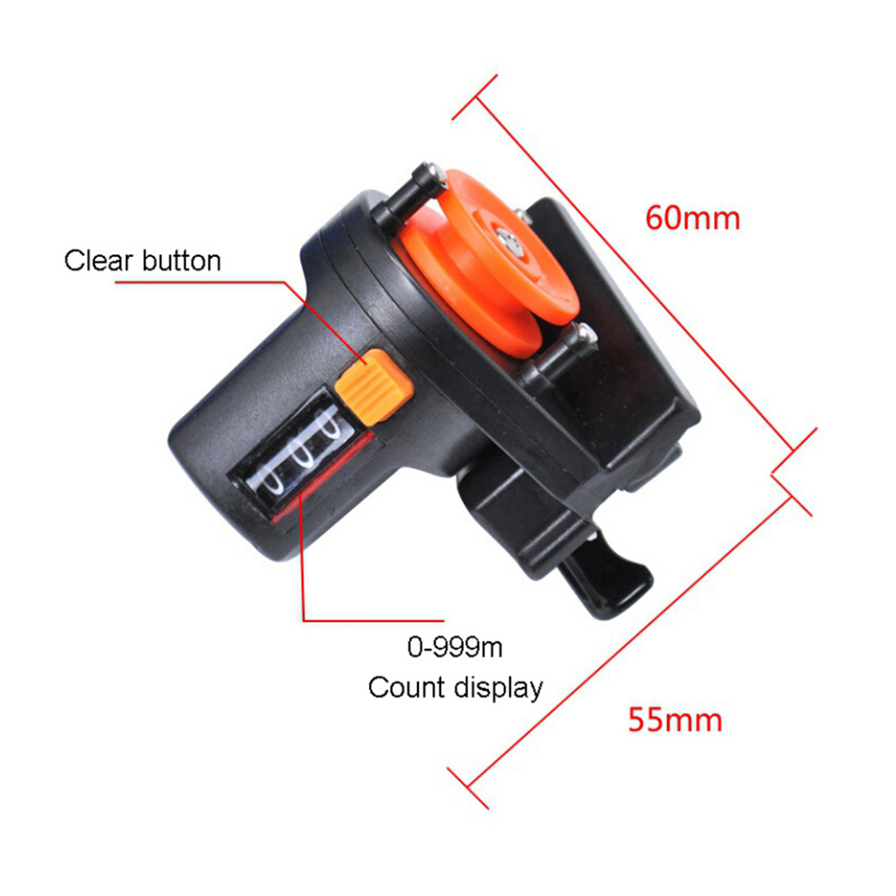 Fish Finder Wire Gauge 0-999M Portable Meter Length Counter Tool Tackle Fishing Line Depth Counter Digital Display Length Gauge
