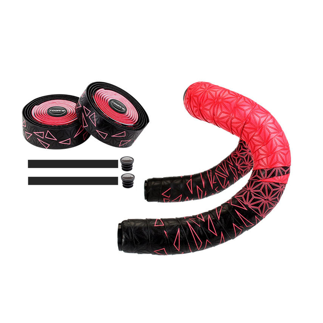 Soft Anti-Vibration Wrap Tape Durable Bar Bartape Chrysanthemum pattern Road Bike Bar Tape Gradient Color Handlebar Tapes