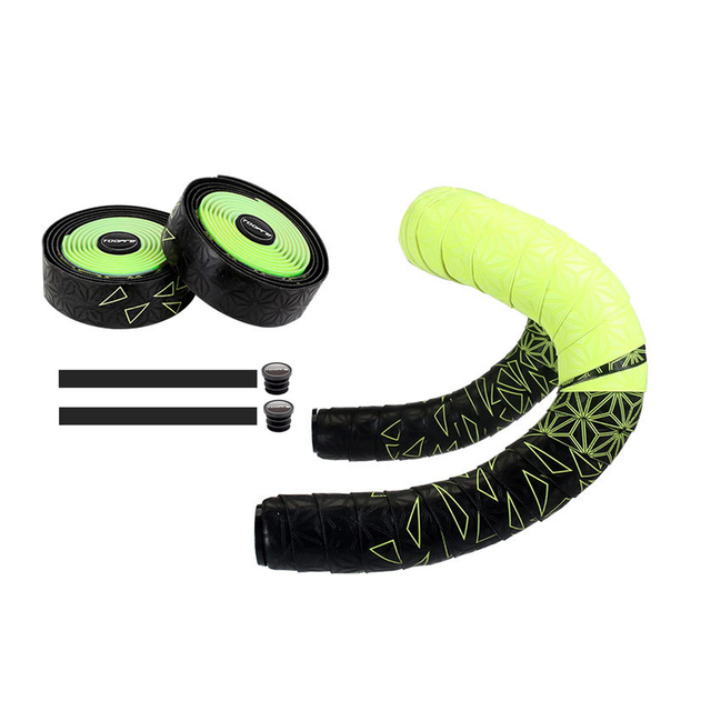 Soft Anti-Vibration Wrap Tape Durable Bar Bartape Chrysanthemum pattern Road Bike Bar Tape Gradient Color Handlebar Tapes