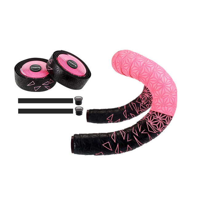 Soft Anti-Vibration Wrap Tape Durable Bar Bartape Chrysanthemum pattern Road Bike Bar Tape Gradient Color Handlebar Tapes
