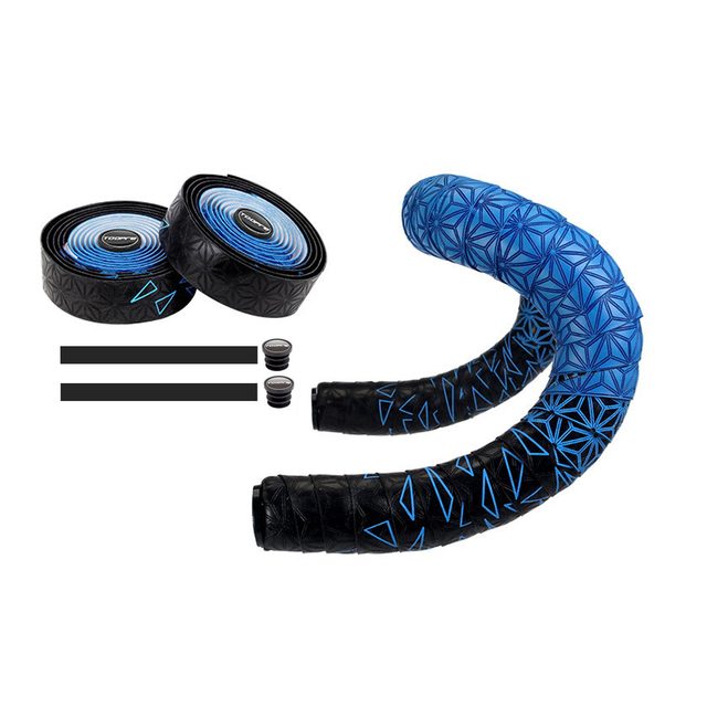 Soft Anti-Vibration Wrap Tape Durable Bar Bartape Chrysanthemum pattern Road Bike Bar Tape Gradient Color Handlebar Tapes