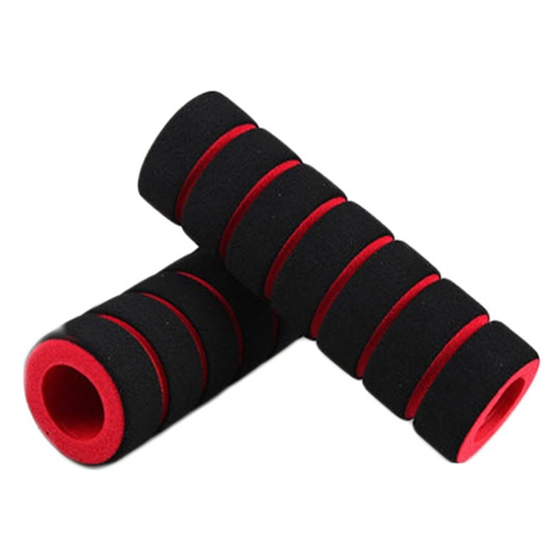 1pair Bicycle Motorcycle Handle Bar Foam Sponge Grip Cover Non-slip Soft Handlebar Bike Bar