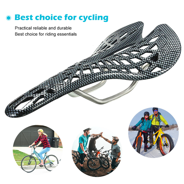 Mountain Road Bicycle Seat Saddle Carbon Fiber Racing Bike Riding Hollow Saddle Seats Bike Cycling Parts MTB Cycling Equipment