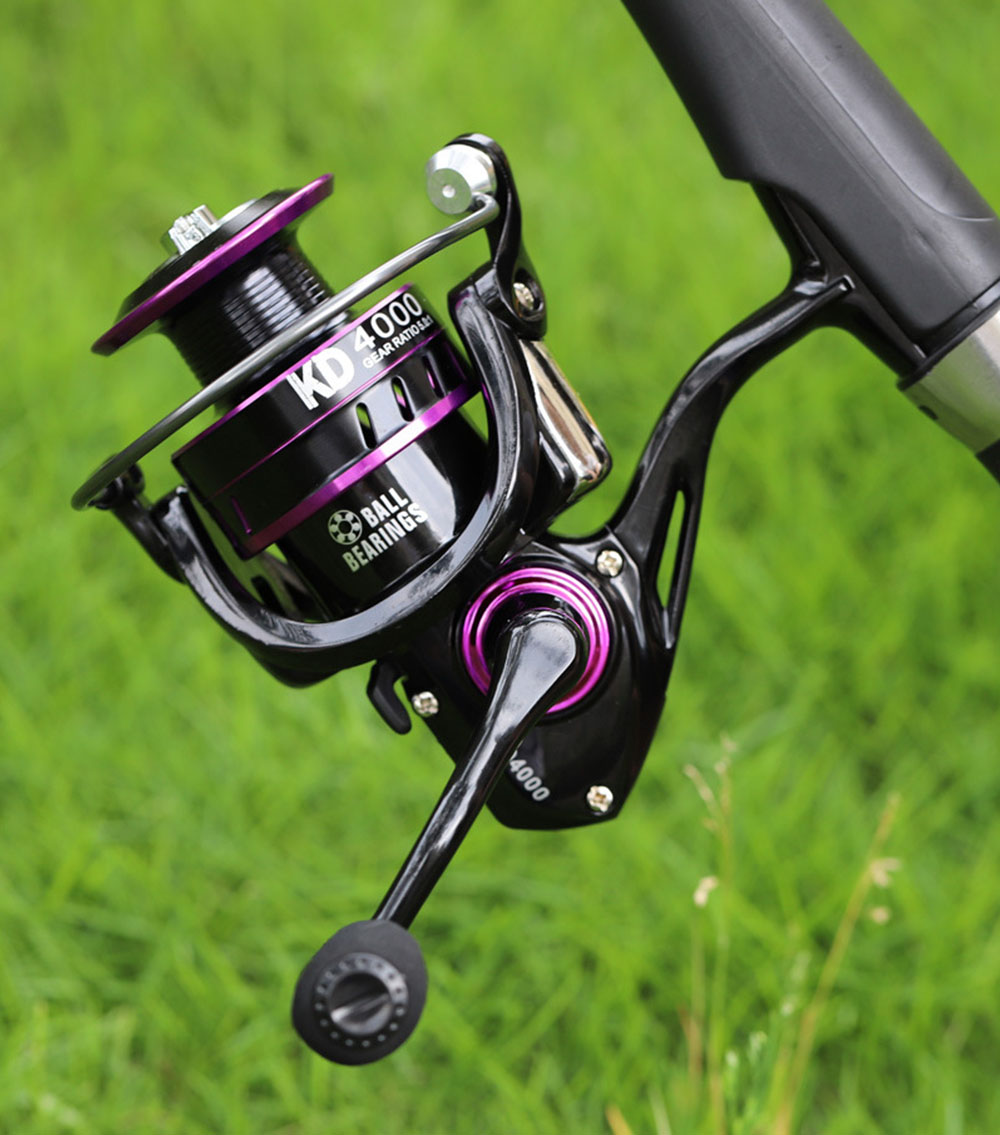 WaterProof Spinning Wheel Casting Line Cup Fishing Tackle Fishing Reel Metal Spool 1000-6000 Series 10KG Max Drag