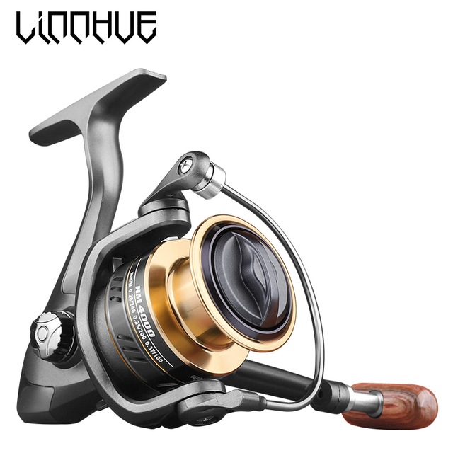 Fishing Reel HM1000-7000 Spinning Reel Reel Fishing 5.2:1 High Speed Metal Spool Coil Fishing Reel Reel