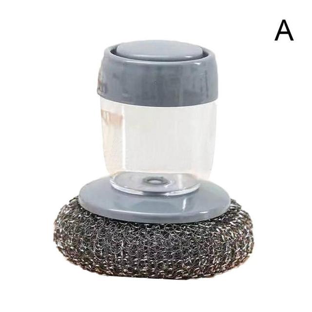 Kitchen Soap Dispensing Dishwashing tool Brush Easy Use Scrubber Wash Clean Tool Soap Dispenser Brush Kitchen Cleaning Tool