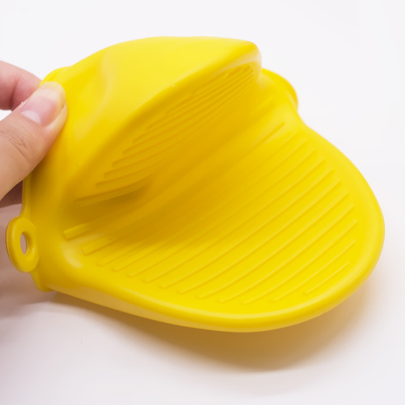 2pcs Thicken Baking Silicone Oven Mitts Microwave Oven Glove Heat Insulation Anti-slip Grips Bowl Pot Clips Kitchen Gadgets