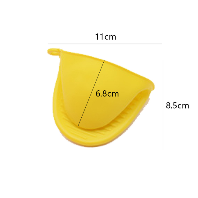 2pcs Thicken Baking Silicone Oven Mitts Microwave Oven Glove Heat Insulation Anti-slip Grips Bowl Pot Clips Kitchen Gadgets