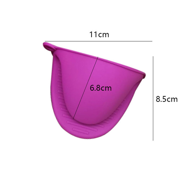 2pcs Thicken Baking Silicone Oven Mitts Microwave Oven Glove Heat Insulation Anti-slip Grips Bowl Pot Clips Kitchen Gadgets