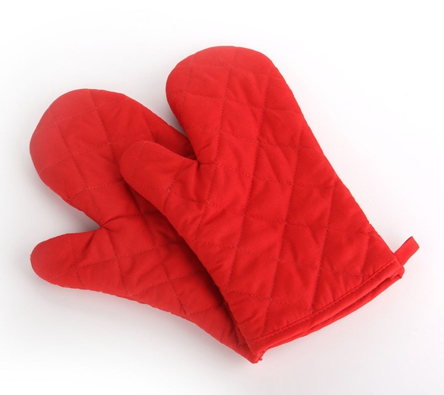 2pcs Cotton Glove Fashion Multicolor High Temperature Resistant Tray Dish Bowl Holder Oven Potholder Kitchen Hand Mitts Bakeware New