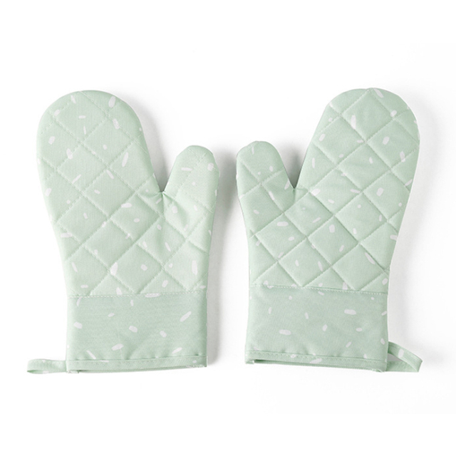 1 Pair Microwave Glove BBQ Oven Baking Hot Pot Mitts Cooking Heat Resistant Kitchen Mittens