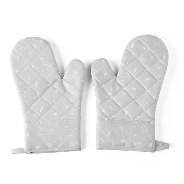 1 Pair Microwave Glove BBQ Oven Baking Hot Pot Mitts Cooking Heat Resistant Kitchen Mittens