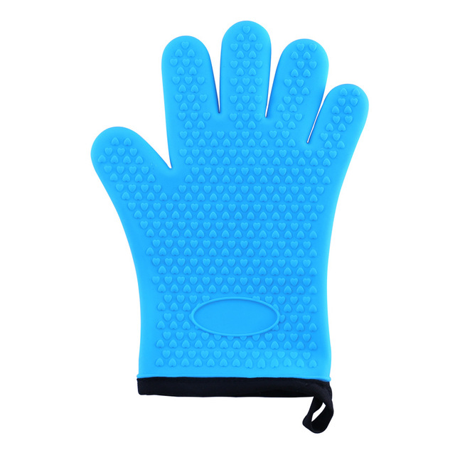 1pc Anti-Scald Silicone Gloves Microwave Oven Mitts Cooking Baking BBQ Grill Pot Holder Heat Resistant Non-slip Kitchen Gloves