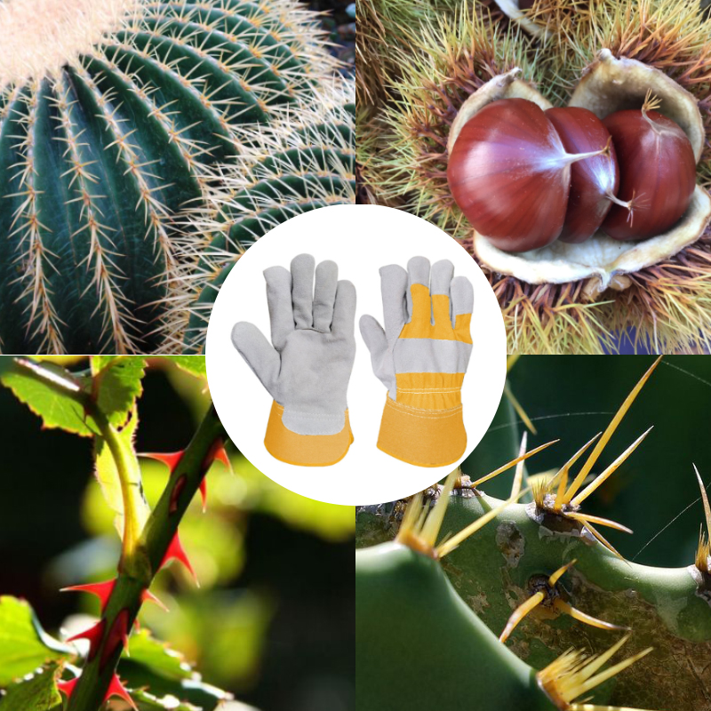 Dining room Kitchen Fireproof Leather Man Work Gloves Cowsplit Leather Gloves Safety Gardening Glove Mechanic Welding Anti-cut Gloves