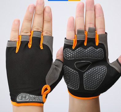 Anti Slip Shock Breathable Half Finger Gloves Men Women Half Finger Gloves Breathable Cycling Gloves Bicycle Gloves Bike Gloves