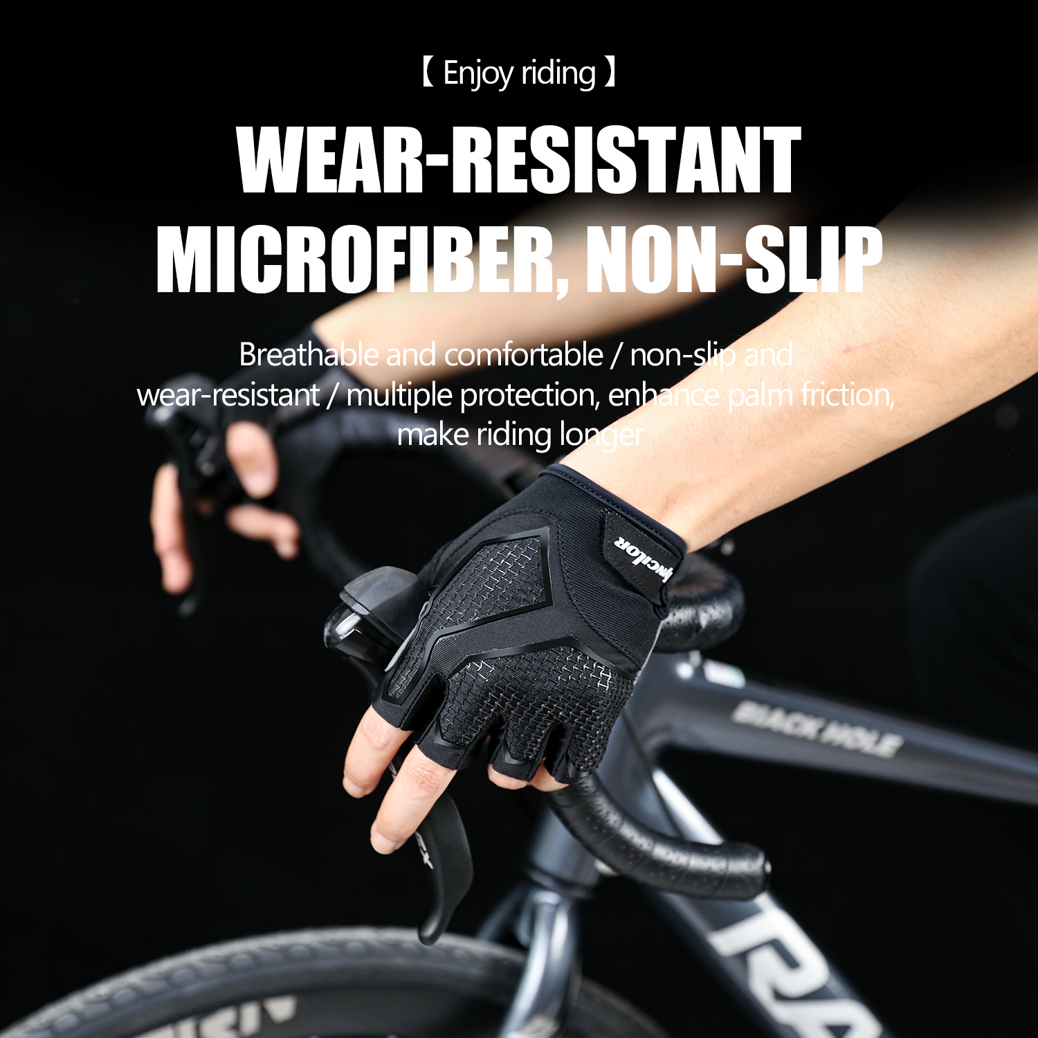 Cycling Gloves Thermal Silicone Gel Half Finger Bike Gloves Resistance Shockproof Sport Gloves